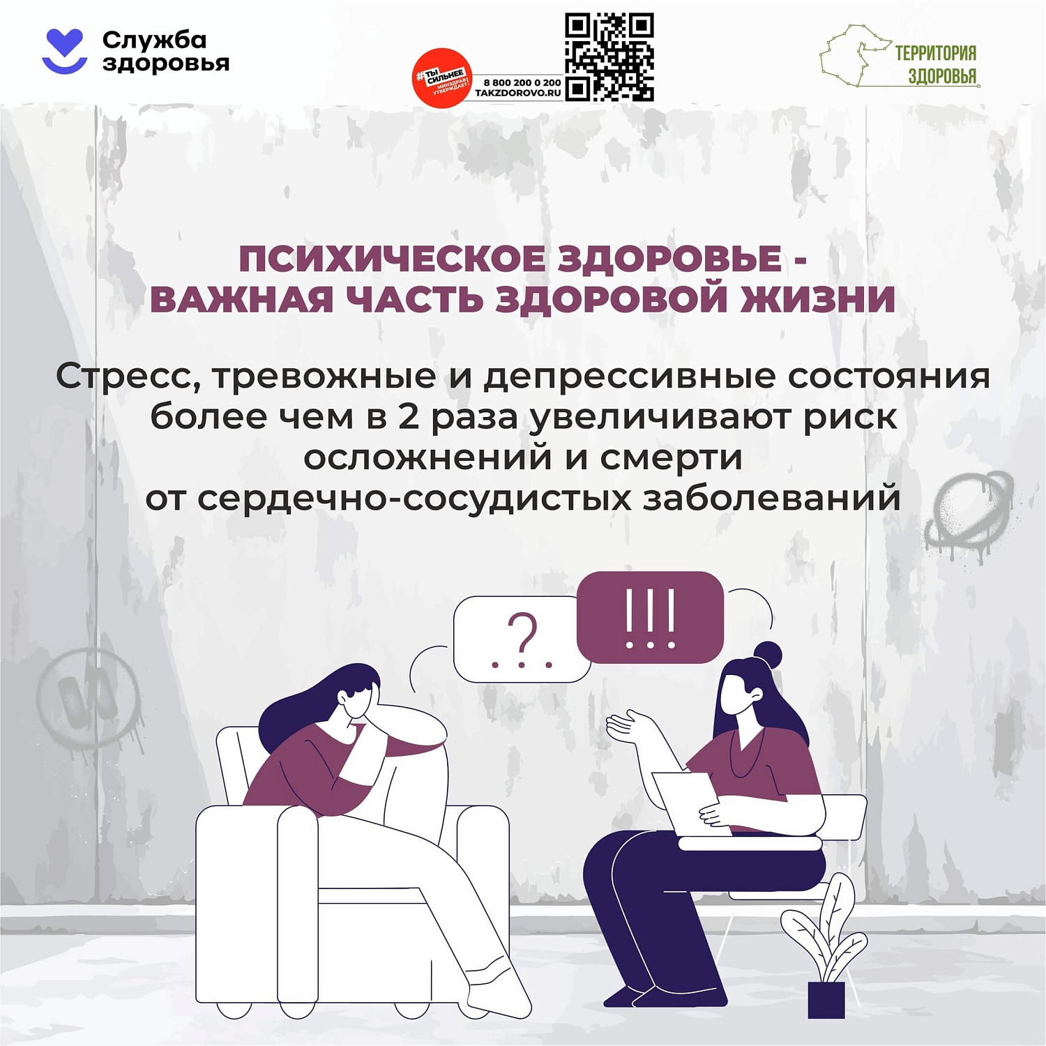 С 6 по 12 октября - Неделя сохранения психического здоровья!